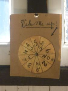 Jack London's alarm clock: Simple - straightforward ... as long as someone is there to read it!