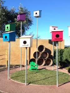 Bright birdhouses!
