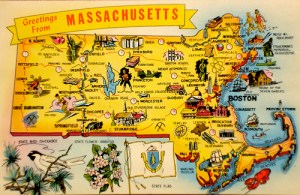 Hingham is just to the left of the dot called "Cohasset"! You can see the Boston skyline from our waterfront ....